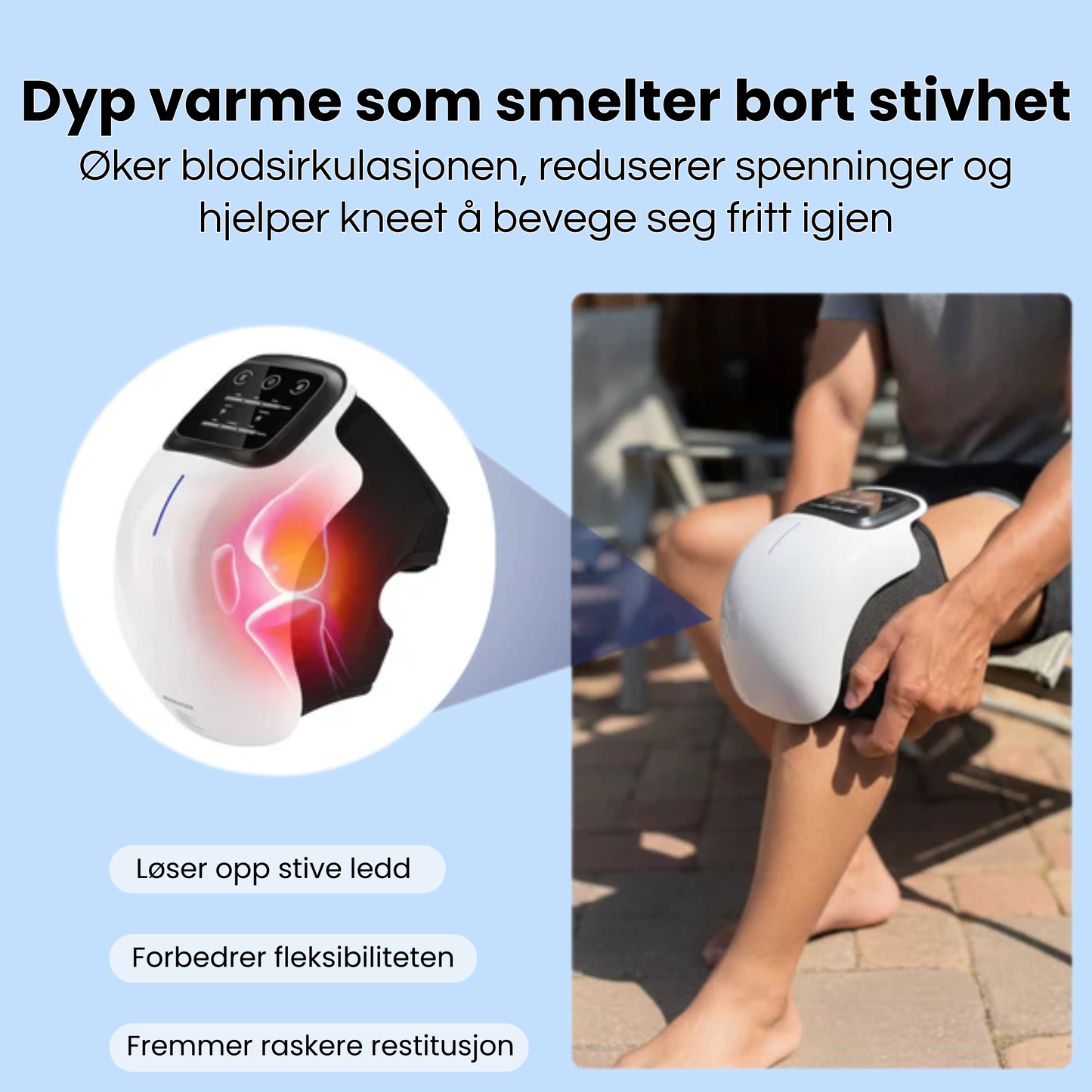 Elektrisk Kne-Massasjeapparat